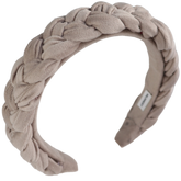 Vanilla Braided Velvet Headband