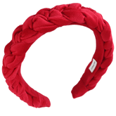 Carmine Braided Velvet Headband