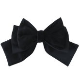 Black Hair Bow Clip - Milinnery