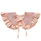 Pink Tweed Detachable Collar