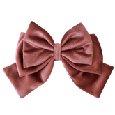 Pink Hair Bow Clip - Milinnery