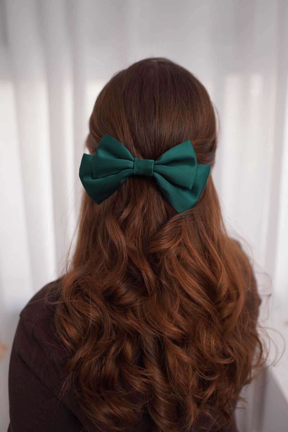 Pine Small Hair Bow Clip
