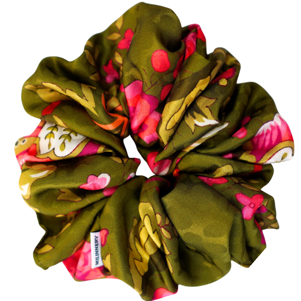 Garden Hour Satin Scrunchie
