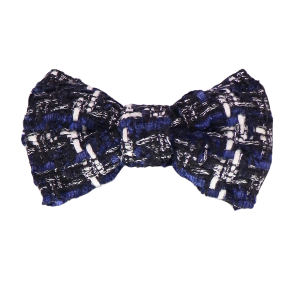 Lush Tweed Hair Bow Clip