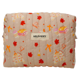 Autumn Leaves Quilted Makeup Bag