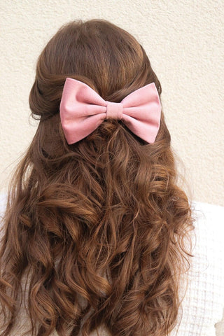 Blushy Hair Bow Clip - Milinnery