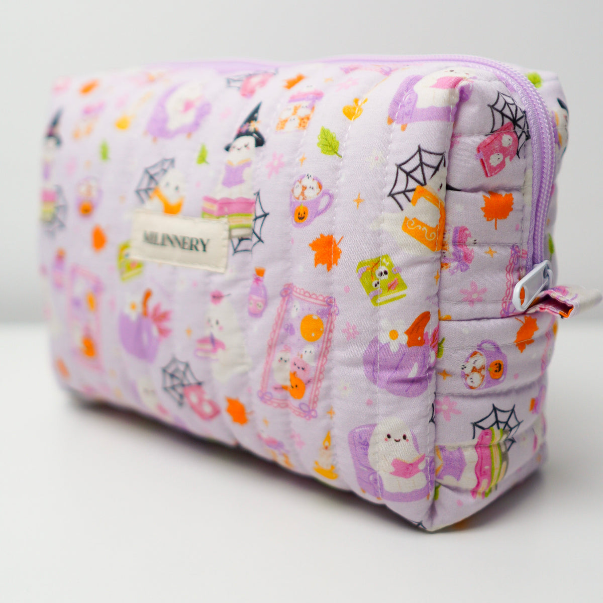 Ghosty Quilted Makeup Bag
