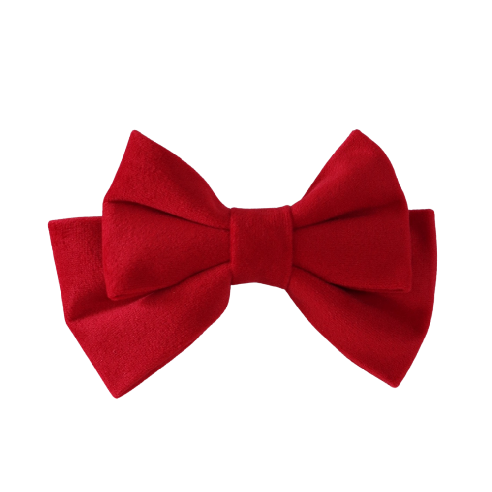 Cherry Cloud Small Hair Bow Clip