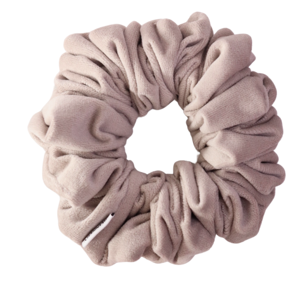 Golden Sand Velvet Scrunchie
