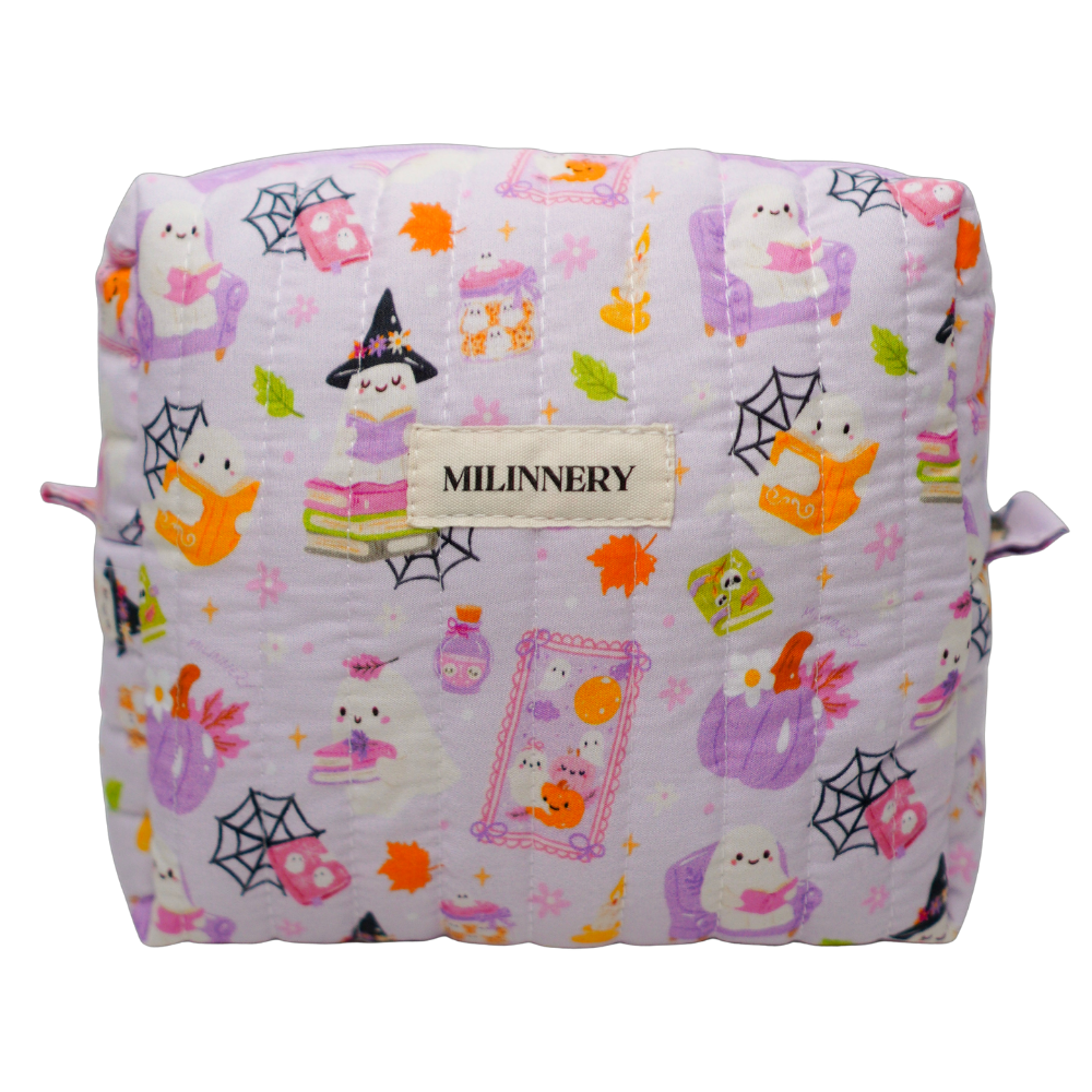 Ghosty Quilted Makeup Bag