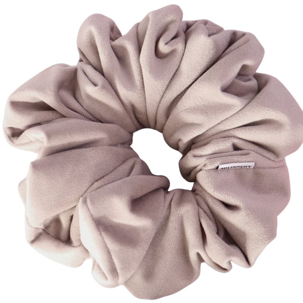 Golden Sand Velvet Scrunchie
