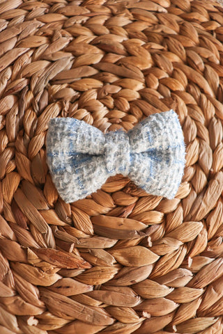 Dreamy Tweed Hair Bow Clip - Standard - Milinnery