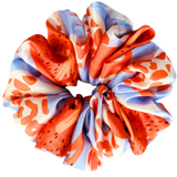 Poppy Fields Satin Scrunchie