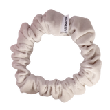 Ivory Cloud Velvet Scrunchie