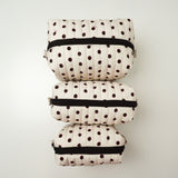 Polka Dot Quilted Makeup Bag