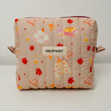Autumn Leaves Quilted Makeup Bag