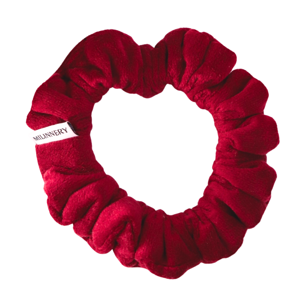 Crimson Kiss Velvet Scrunchie