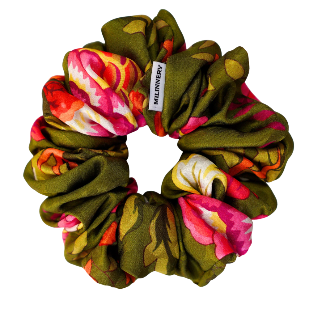 Garden Hour Satin Scrunchie