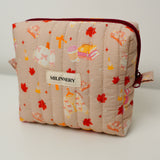Autumn Leaves Quilted Makeup Bag