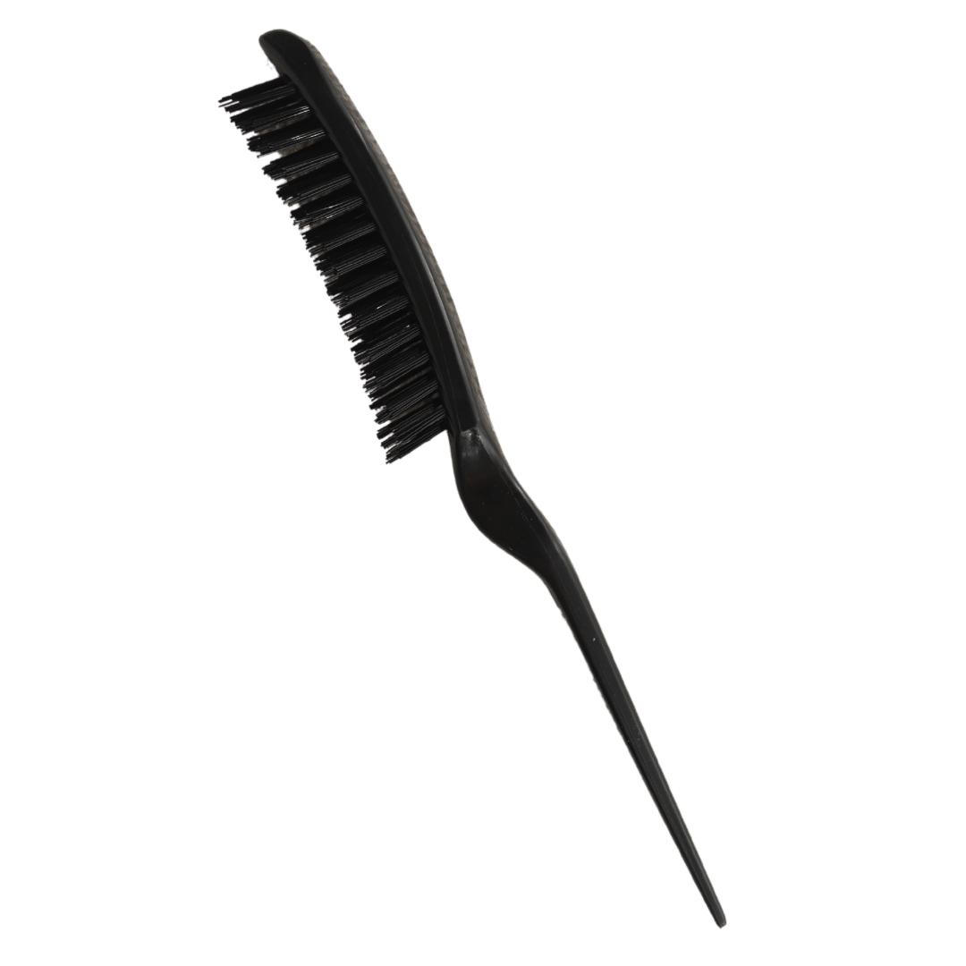 Black Teasing Professional Boar Bristle Brush - Milinnery