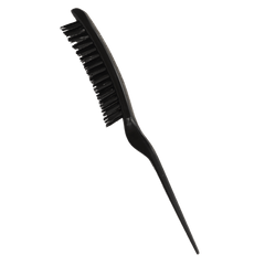 Black Teasing Professional Boar Bristle Brush - Milinnery