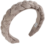 Vanilla Braided Velvet Headband