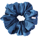 Midnight Sapphire Velvet Scrunchie