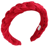 Carmine Braided Velvet Headband
