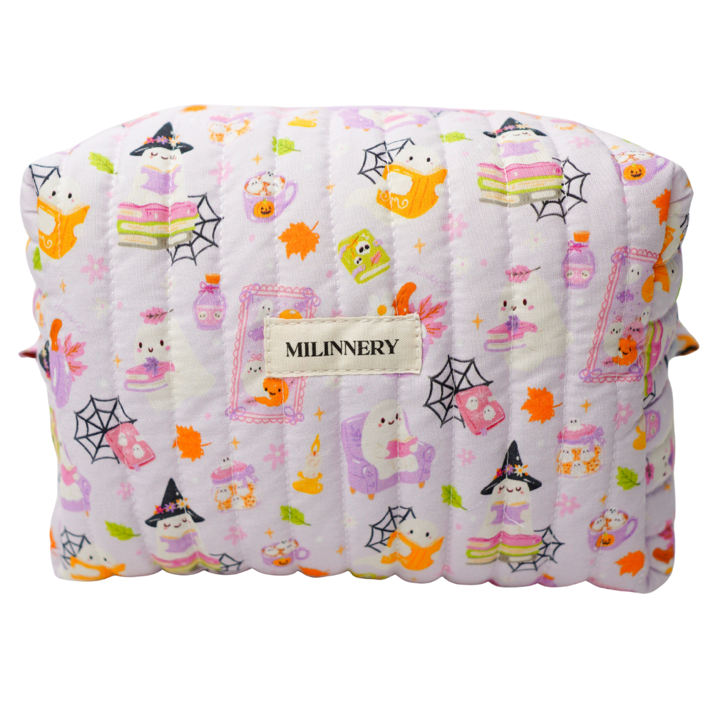 Ghosty Quilted Makeup Bag