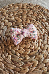 Candy Tweed Hair Bow Clip - Petite - Milinnery