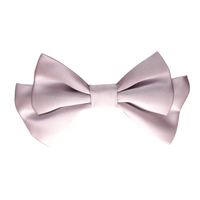 Silver Gray Small Hair Bow Clip