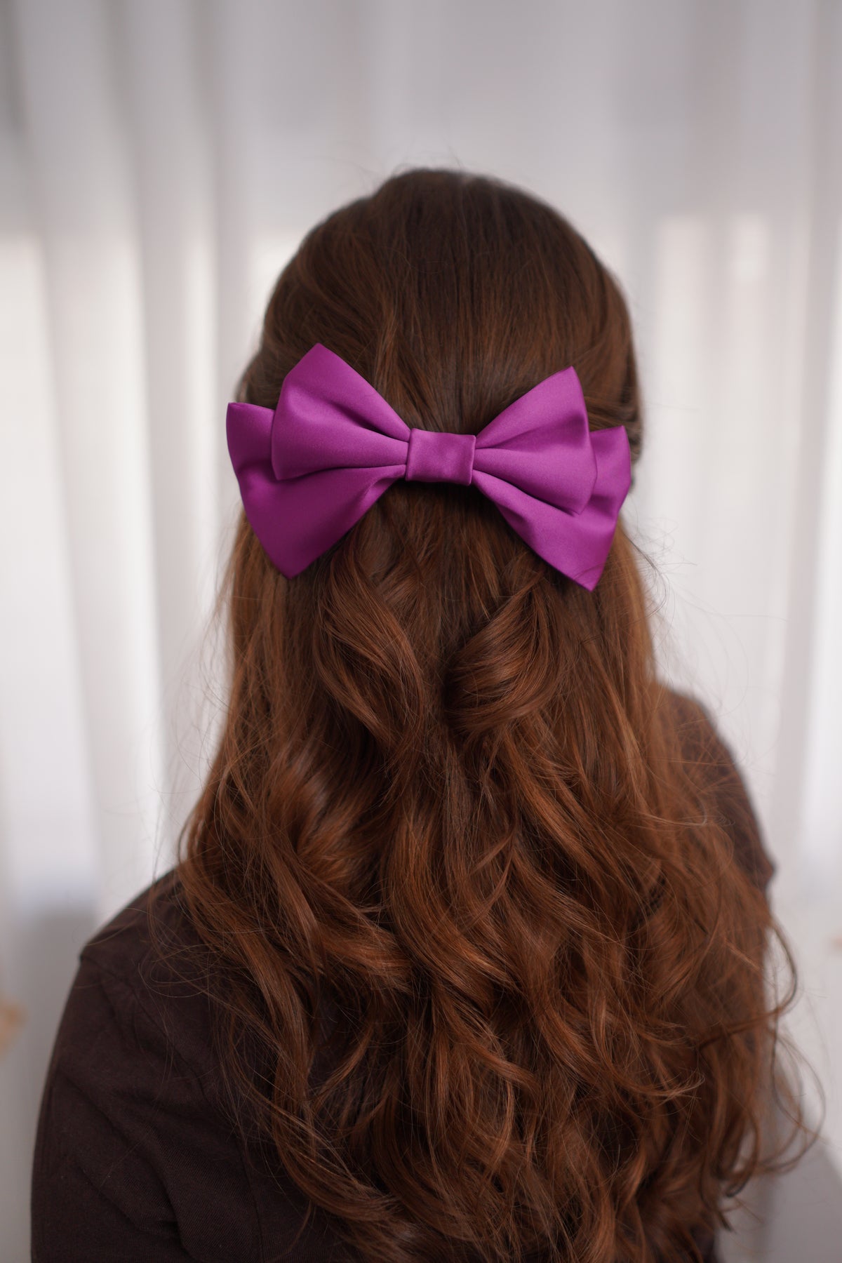 Purple Haze Small Hair Bow Clip
