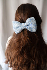 Dreamy Tweed Hair Bow Clip - Petite - Milinnery