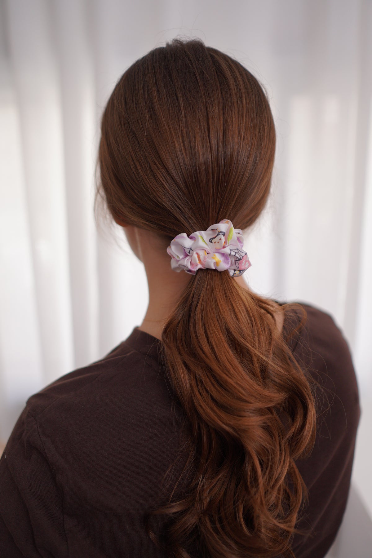 Ghosty Satin Scrunchie