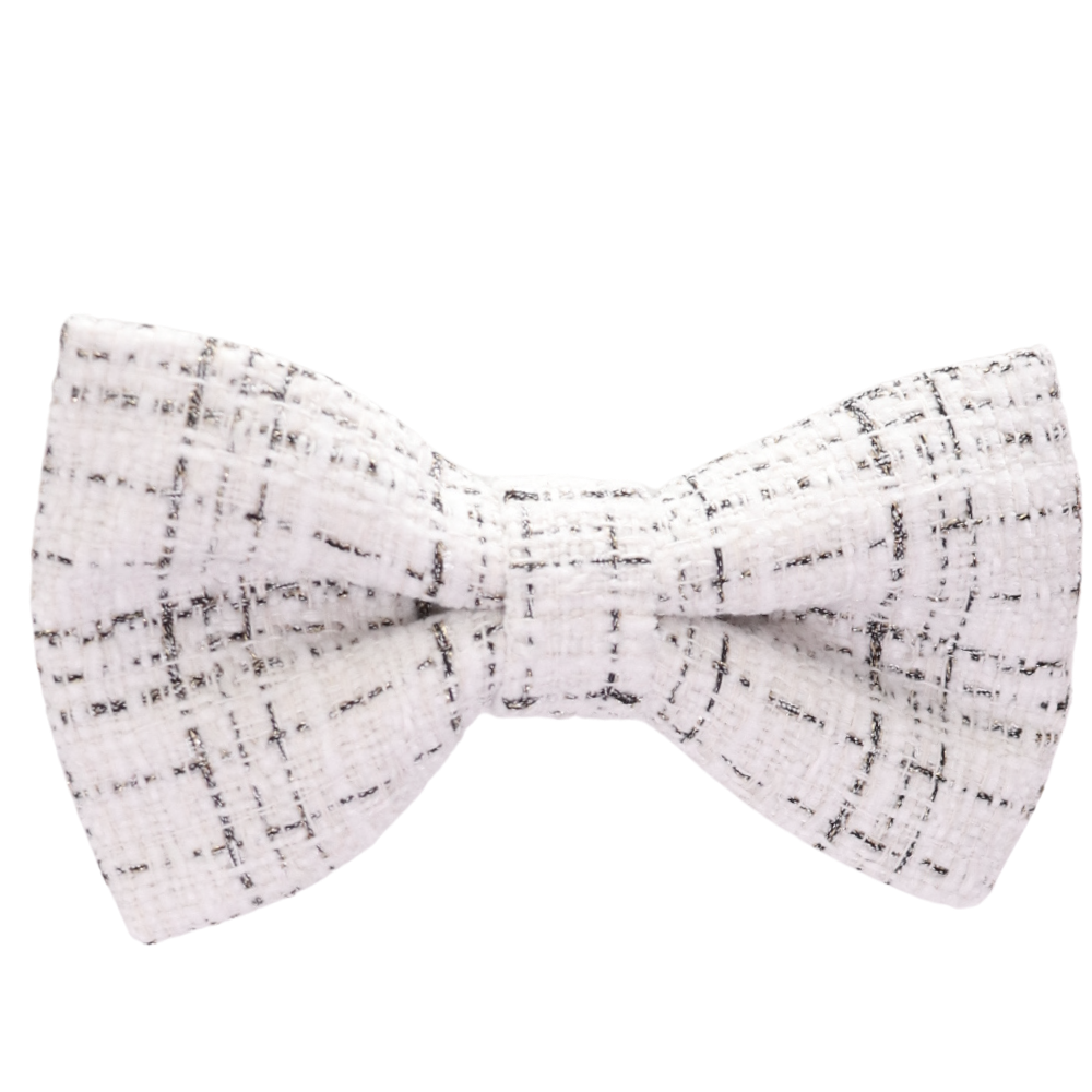 Darling Tweed Hair Bow Clip