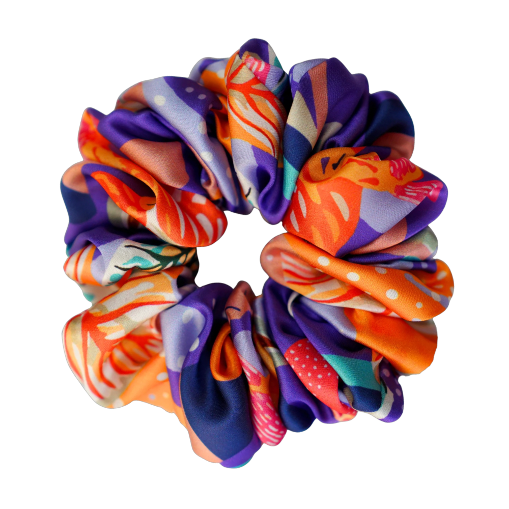 Carnival Satin Scrunchie