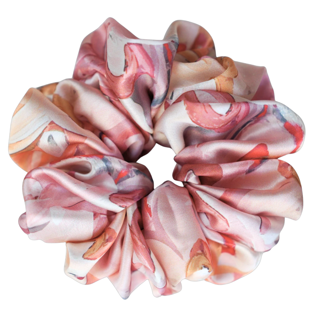 Blush Paint Satin Scrunchie