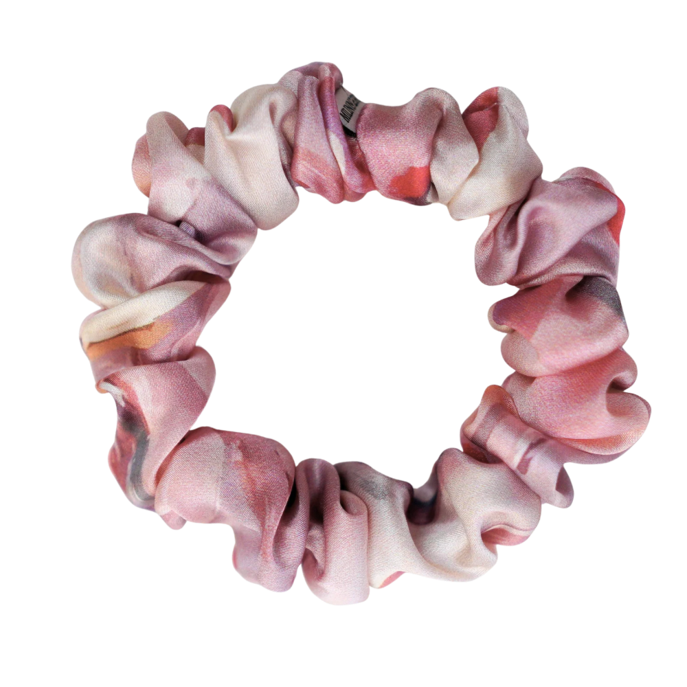 Blush Paint Satin Scrunchie