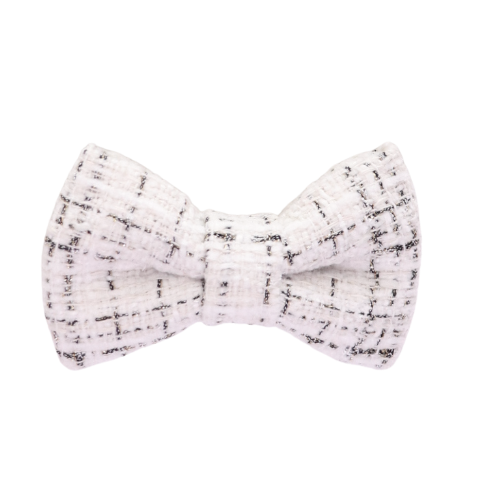 Darling Tweed Hair Bow Clip