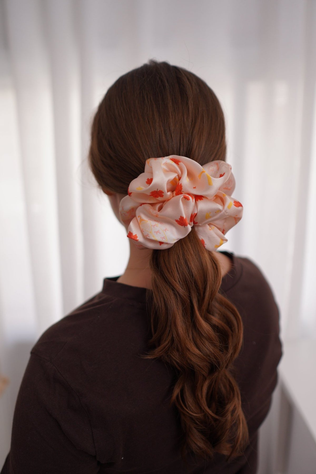 Maple Hour Satin Scrunchie