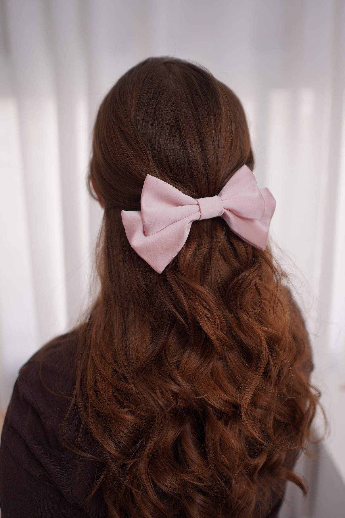Peony Small Hair Bow Clip