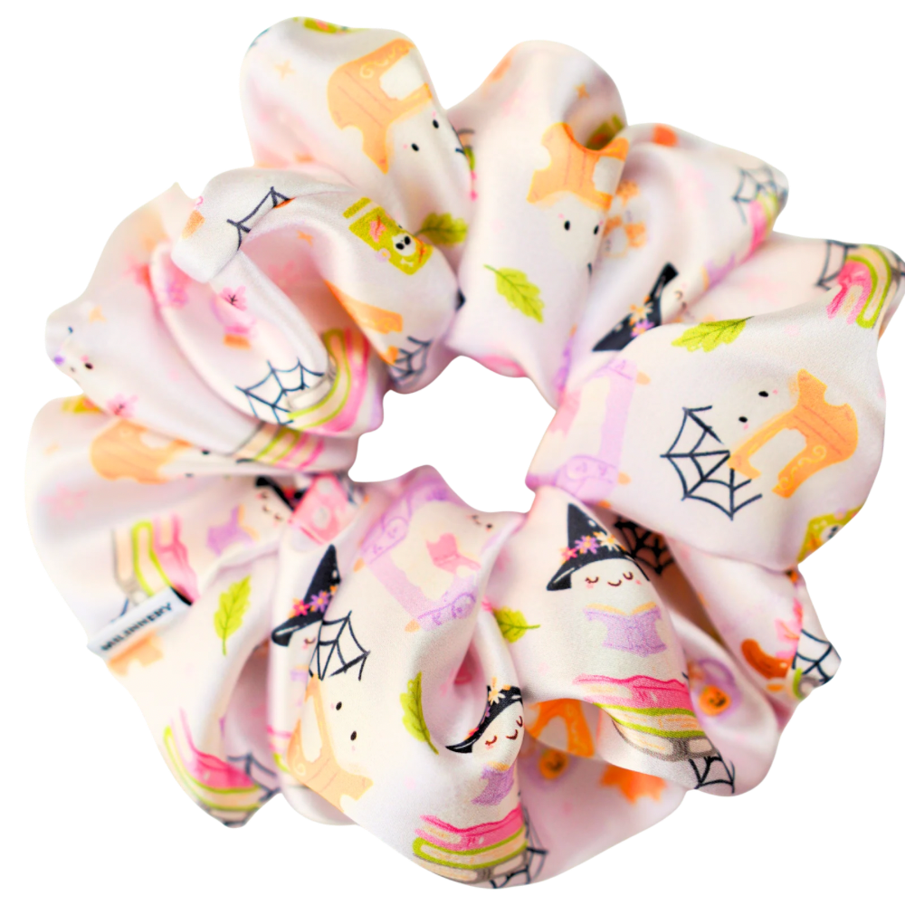 Ghosty Satin Scrunchie