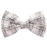 Biscuit Tweed Hair Bow Clip
