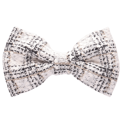 Biscuit Tweed Hair Bow Clip