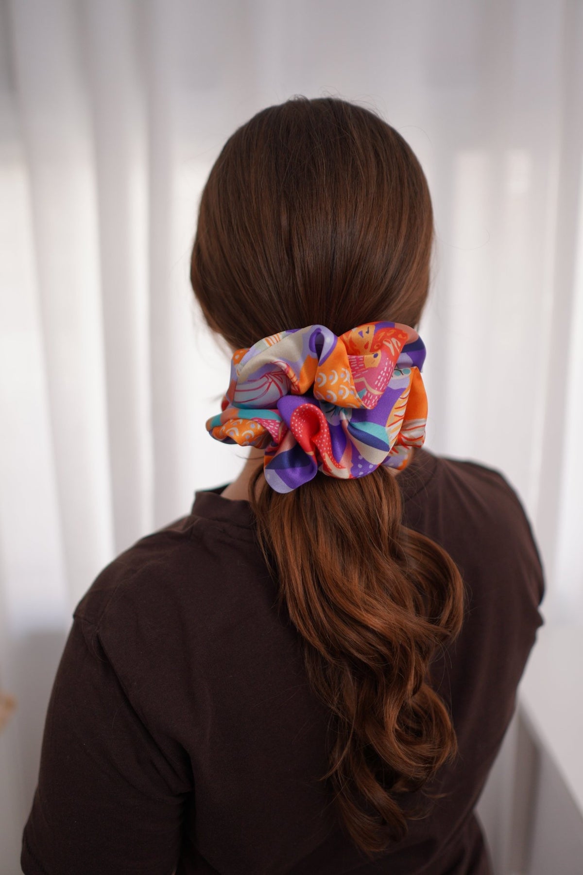 Carnival Satin Scrunchie