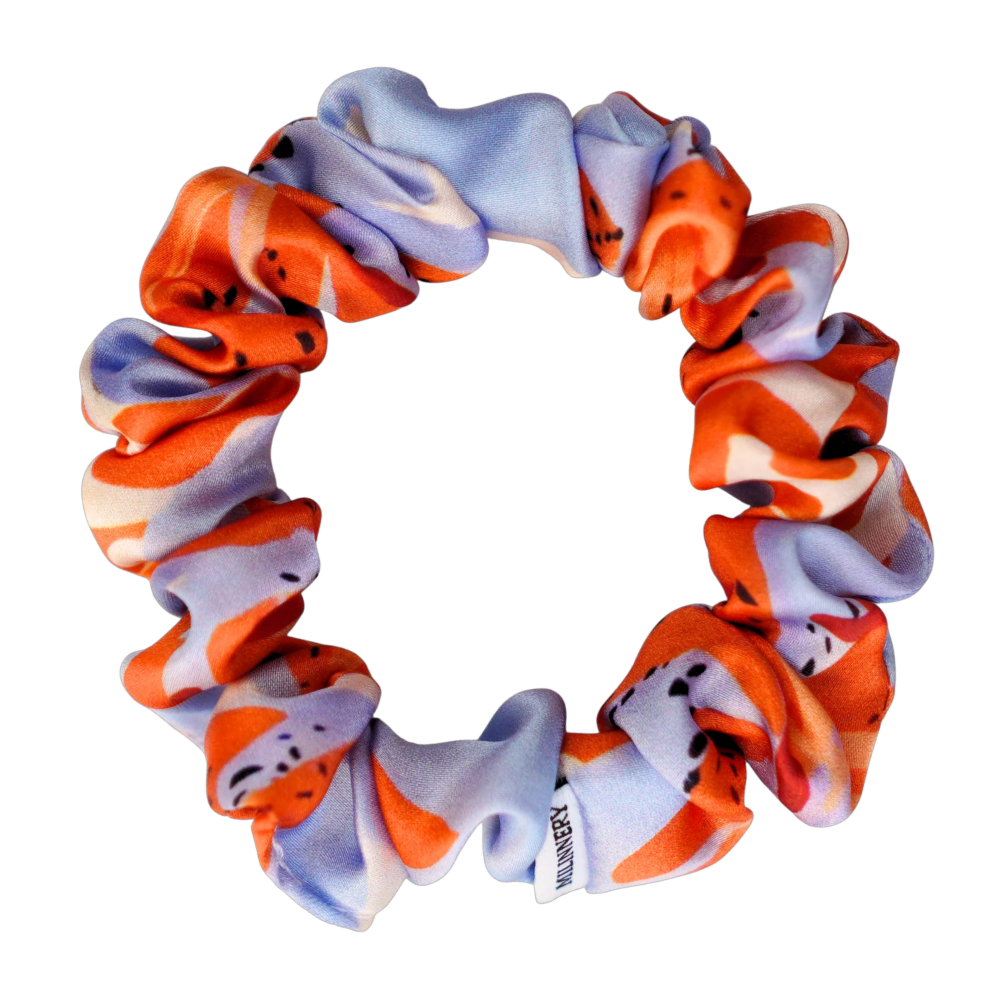 Poppy Fields Satin Scrunchie