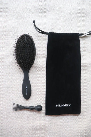 Milinnery Oval Professional Boar Bristle Brush - Milinnery