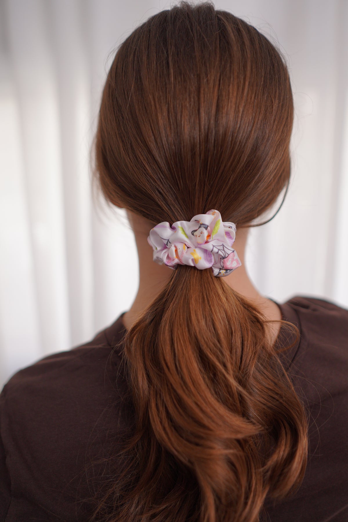 Ghosty Satin Scrunchie