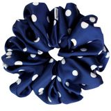 Polka Moon Satin Scrunchie