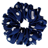 Polka Moon Satin Scrunchie